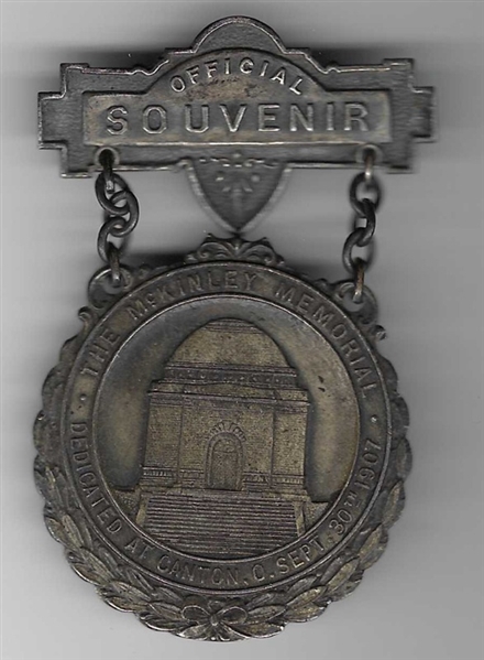 McKinley Canton Memorial Medal 
