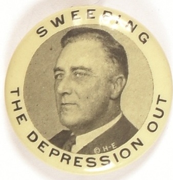 FDR Sweeping the Depression Out