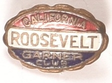 Roosevelt, Garner California Enamel Pin