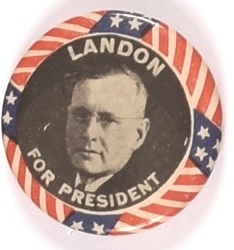 Landon for President Stars and Stripes