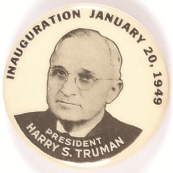 Truman 1949 Inaugural Pin