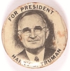 Rare Truman for President Celluloid