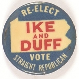 Ike and Duff Pennsylvania Coattail