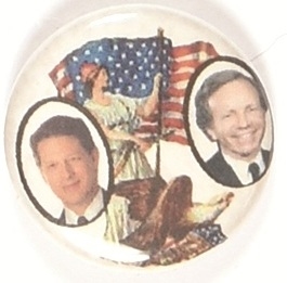 Gore, Lieberman Lady Liberty Jugate