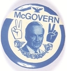 McGovern Blacks and Whites Peace Sign
