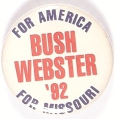 Bush and Webster Missouri Coattail