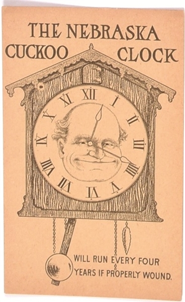 Bryan Nebraska Cuckoo Clock Postcard