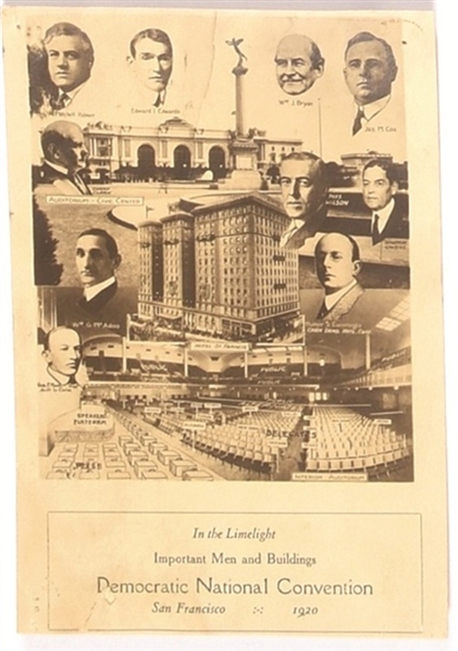 Cox 1920 Convention Postcard