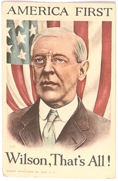 Wilson America First Postcard