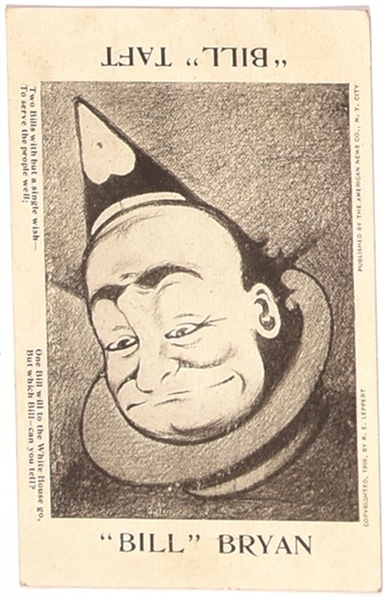 Bryan, Taft "Bill" Postcard