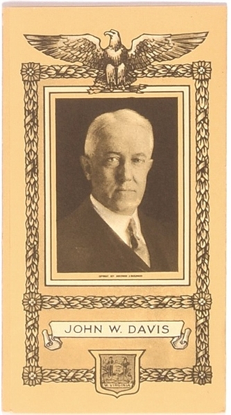 Coolidge/Davis Tri-Fold Advertising Card