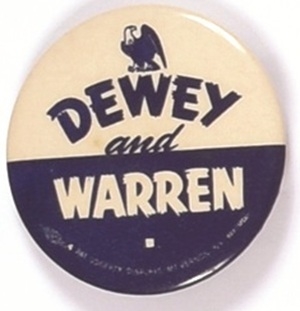 Dewey and Warren Eagle Celluloid