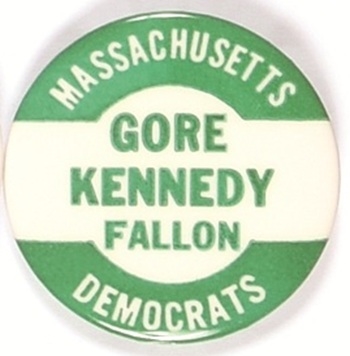 Gore, Kennedy Massachusetts Coattail