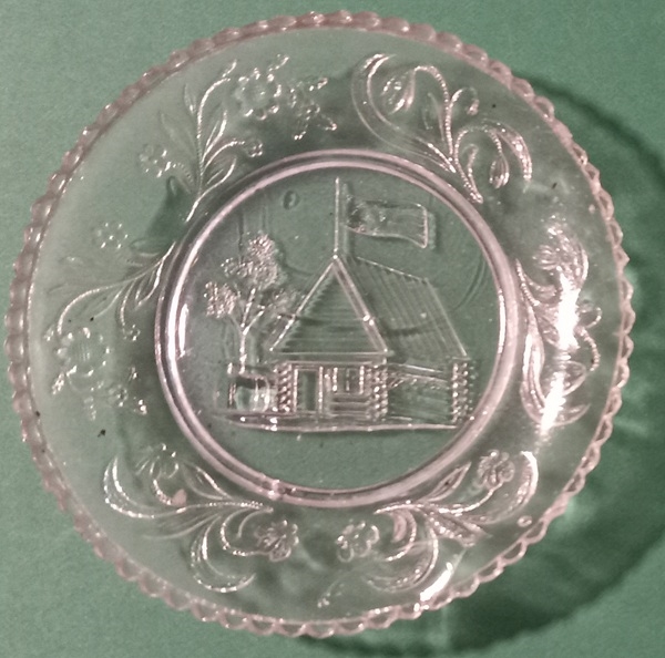 Harrison Log Cabin Cup Plate