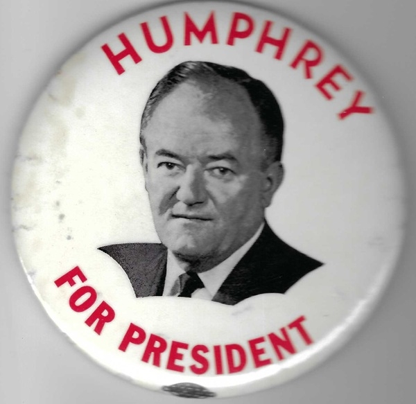 Humphrey for President Rare Celluloid