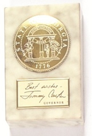 Carter Georgia Governor Paperweight