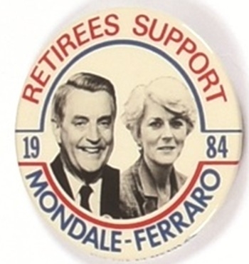 Retirees Support Mondale and Ferraro