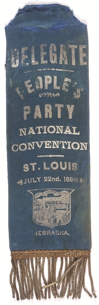 Peoples Party Nebraska Delegate Ribbon