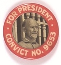 Debs Convict Pin, Smaller Photo