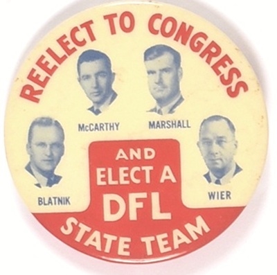 McCarthy DFL State Team Minnesota Pin