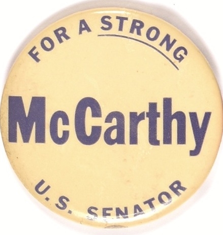 McCarthy for a Strong US Senator