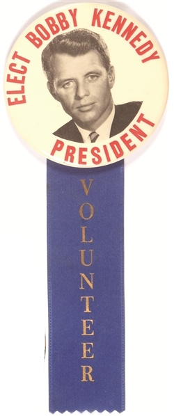 Elect Bobby Kennedy Pin and Ribbon