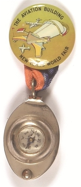 New York Worlds Fair Aviation Building and Compass
