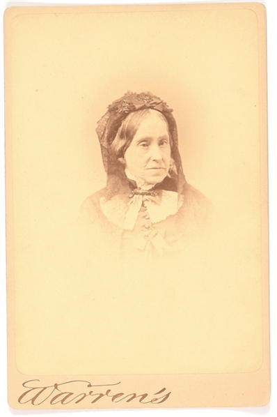 Alice Carey Feminist Cabinet Card, "The Revolution" Suffrage Newspaper