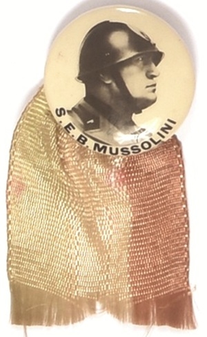 SEB Mussolini Italian Leader Pin