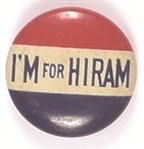 Im for Hiram Johnson Litho