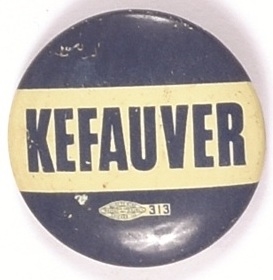 Kefauver Blue and White Litho