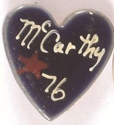 McCarthy 1976 Heart Pin