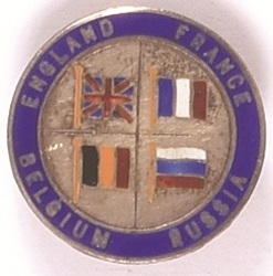 WW I Allied Flags Pin