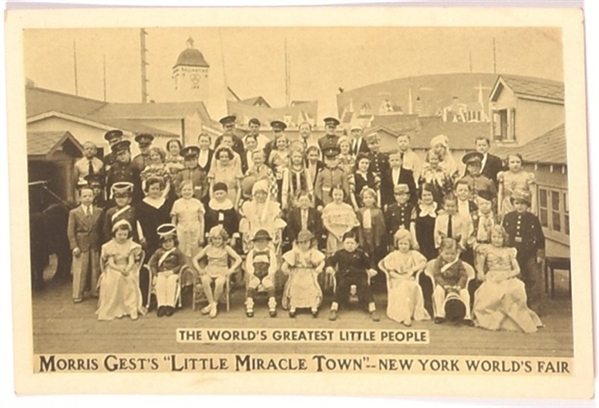 NY Worlds Fair Little People Postcard