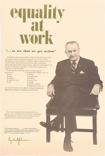 Johnson Equality at Work Poster