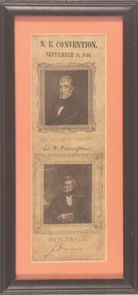 Harrison, Davis Framed Coattail Ribbon