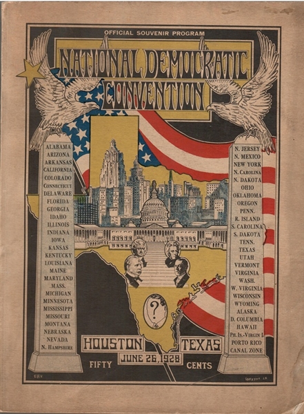 Al Smith 1928 Democratic Convention Book