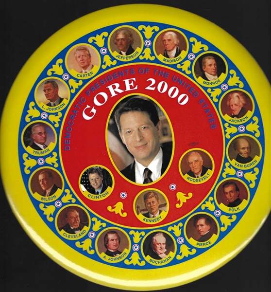 Al Gore 9-Inch Presidents Pin